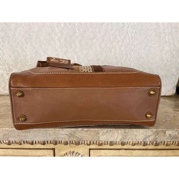 Coach Hampton light brown striped multicolored Carryall 10548 - Picture 6 of 10